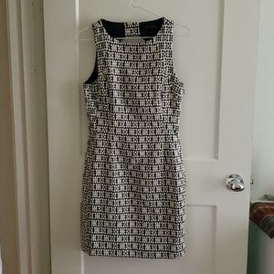 Banana Republic navy and white dress